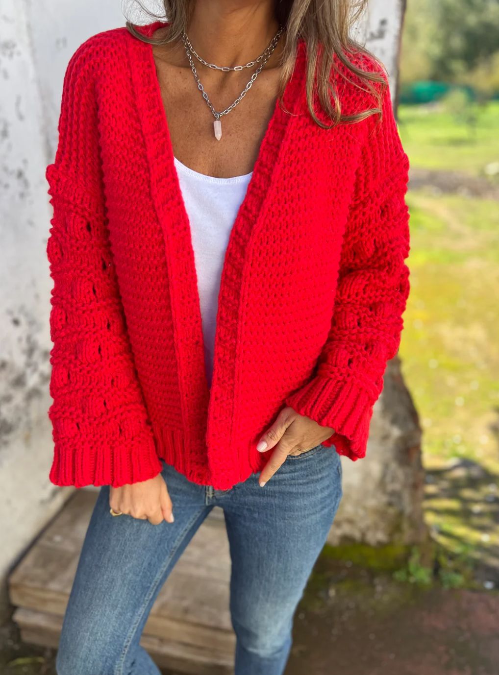 Cardigan Femme,Couleur Unie