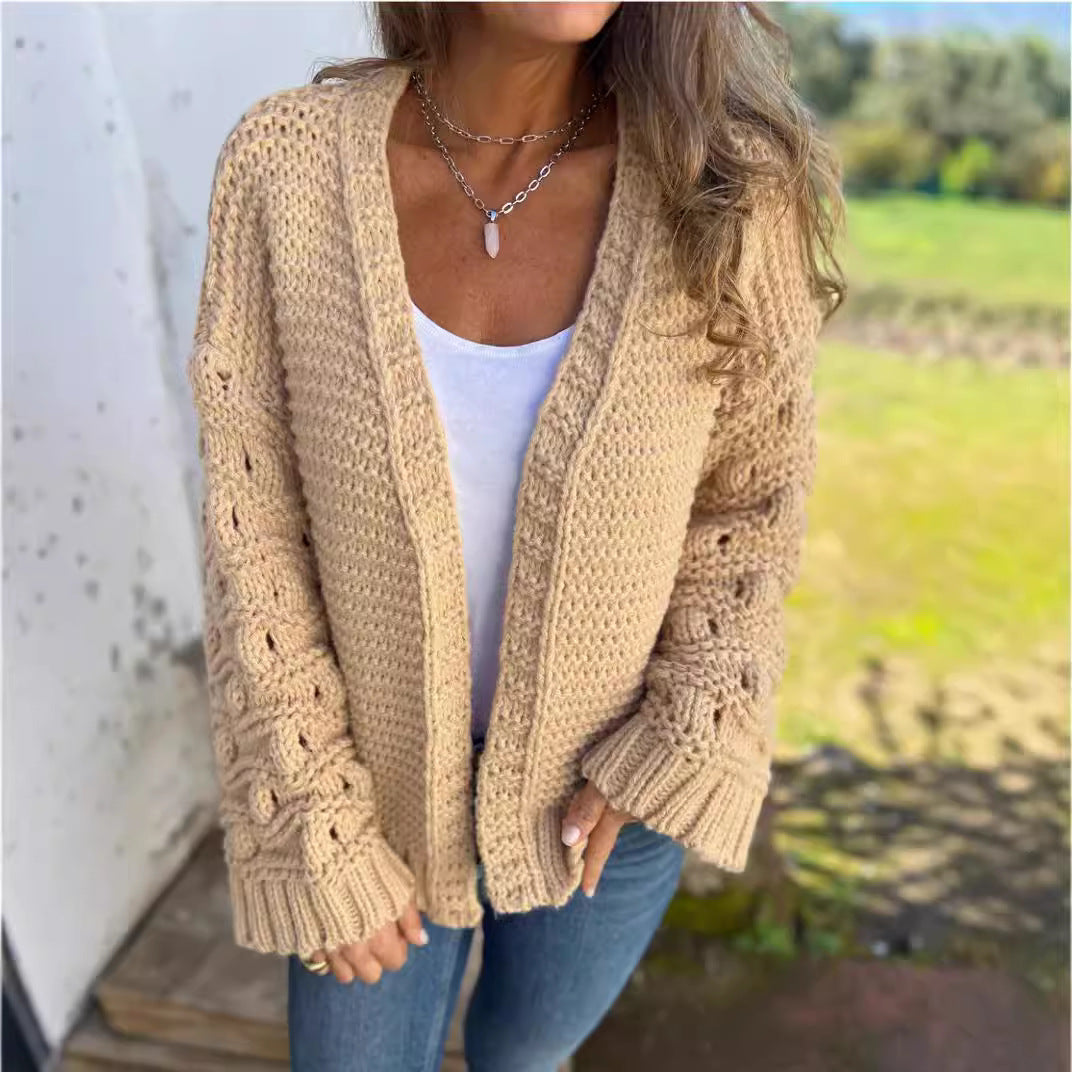 Cardigan Femme,Couleur Unie