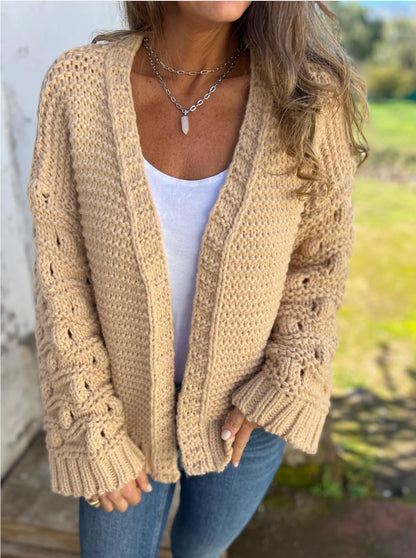 Cardigan Femme,Couleur Unie