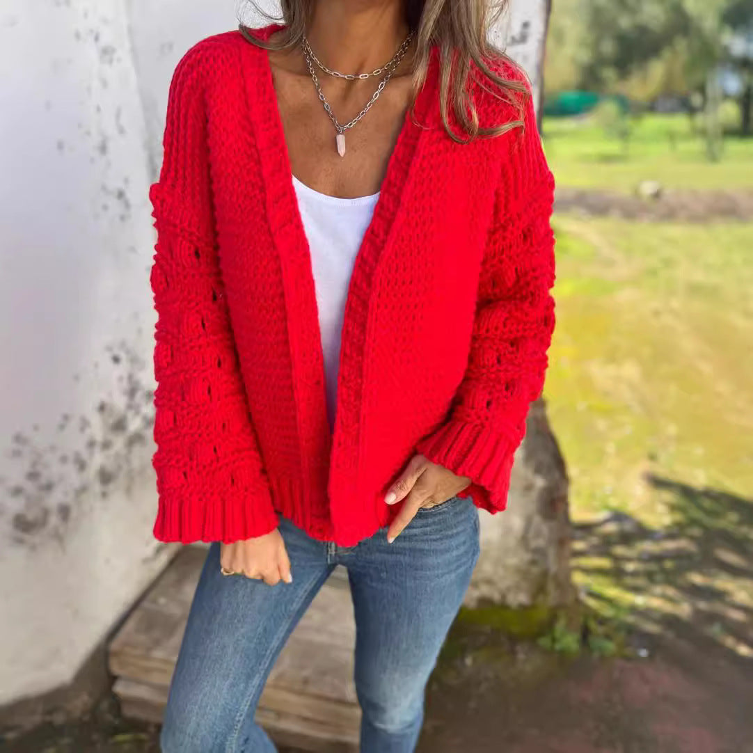 Cardigan Femme,Couleur Unie