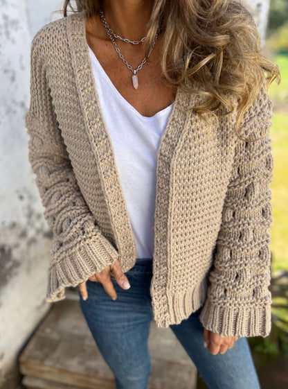Cardigan Femme,Couleur Unie
